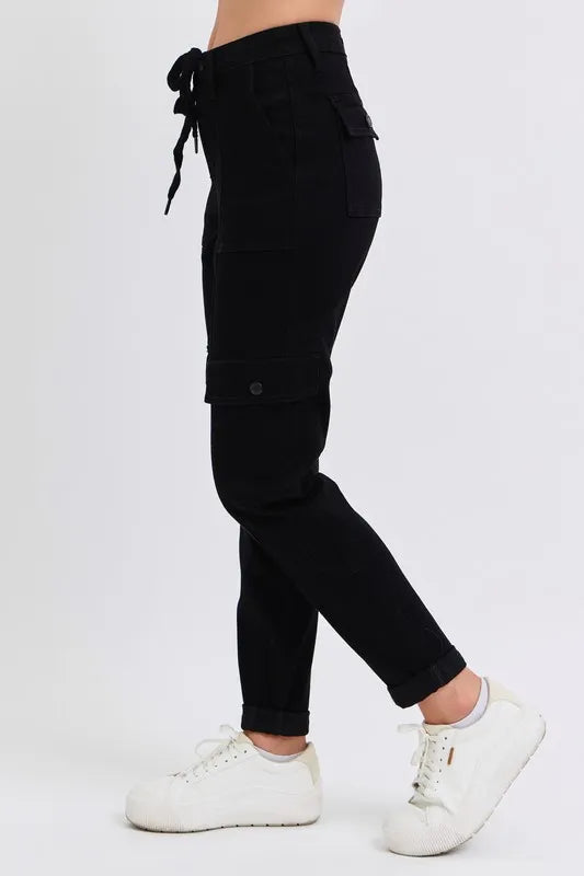 Judy Blue Full Size High Waist Cargo Cuffed Jogger Plus Size-2