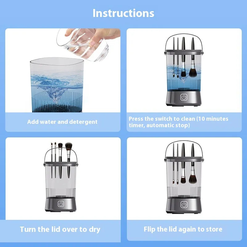 Electric One Wash Multiple Cleanser Of Makeup Brush - Image #0