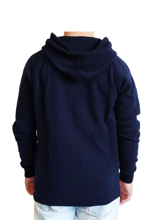 Maglia Uomo con Cappuccio Cashmere Rigenerato