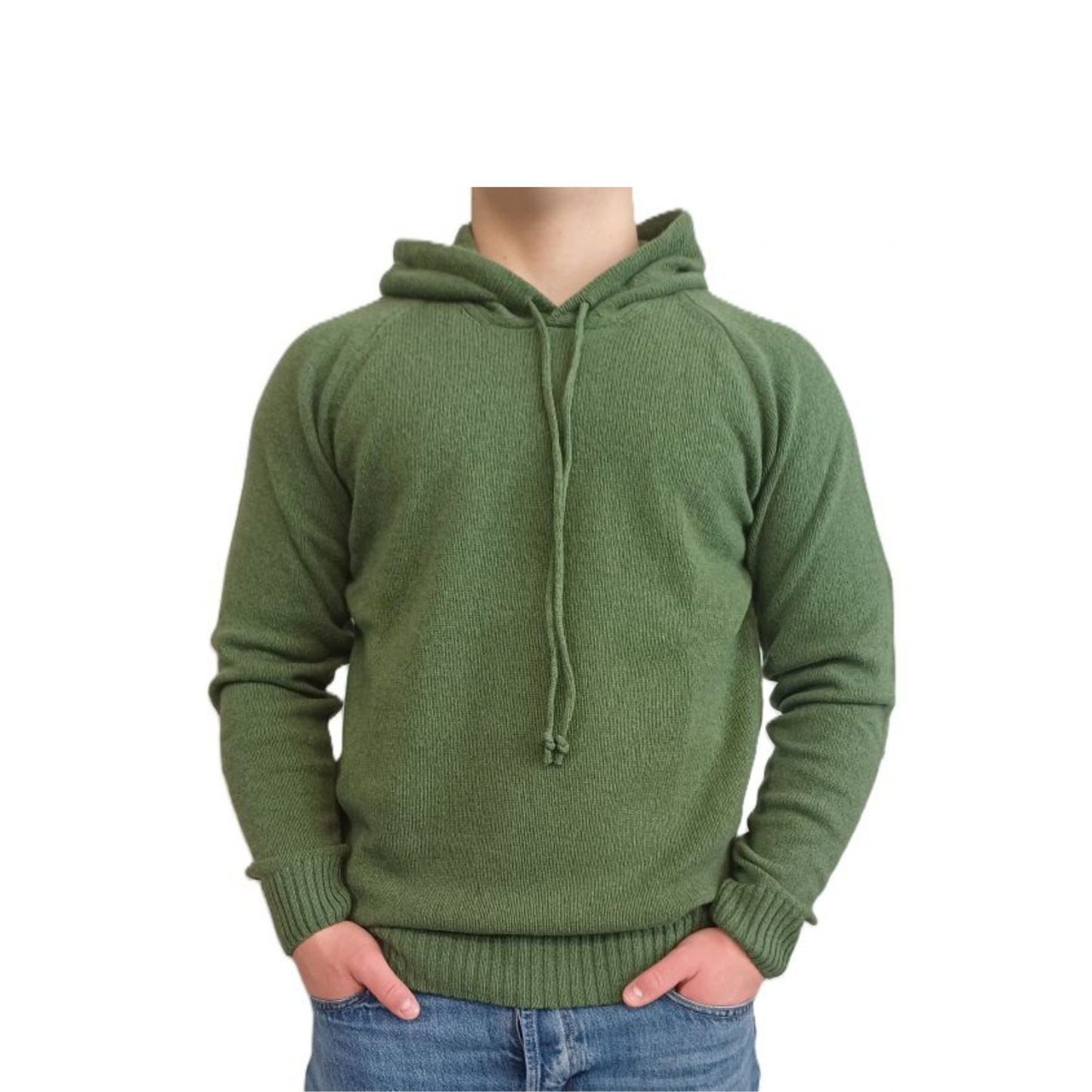 Maglia Uomo con Cappuccio Cashmere Rigenerato