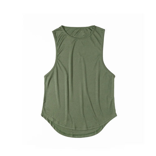 Men's Sleeveless Sports T-Shirt Quick Drying Breathable Tank Top For