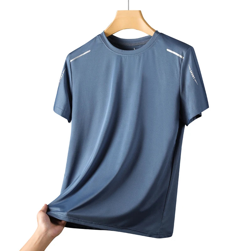 CHRLCK Men's Running Quick Drying T-shirts Breathable Hiking Fishing