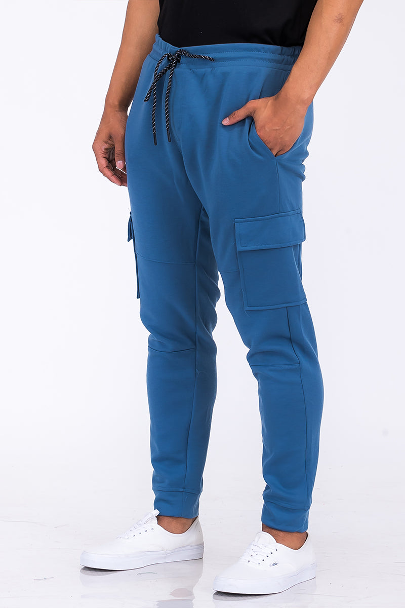 Cotton Blend Cargo Joggers J114