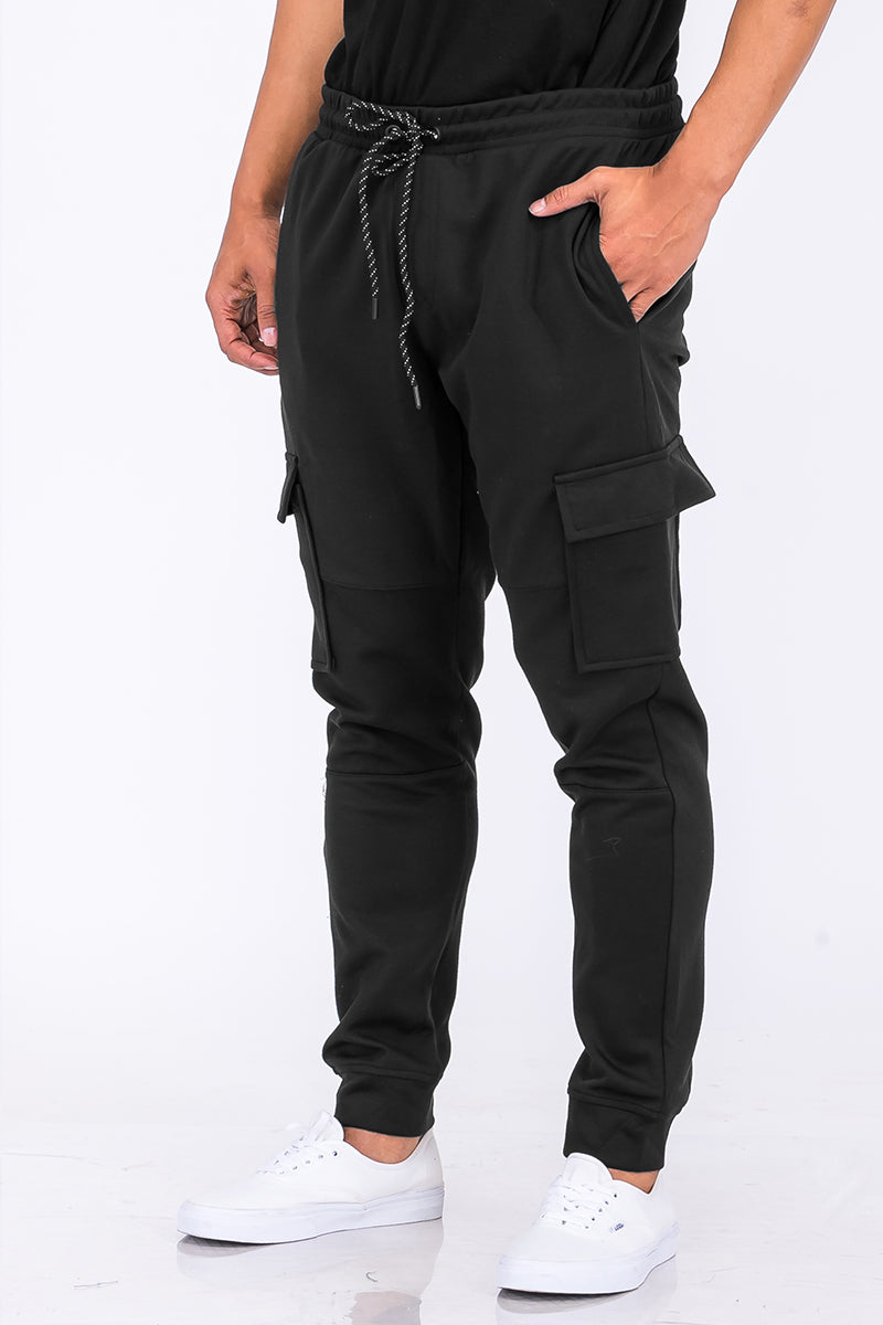 Cotton Blend Cargo Joggers J114