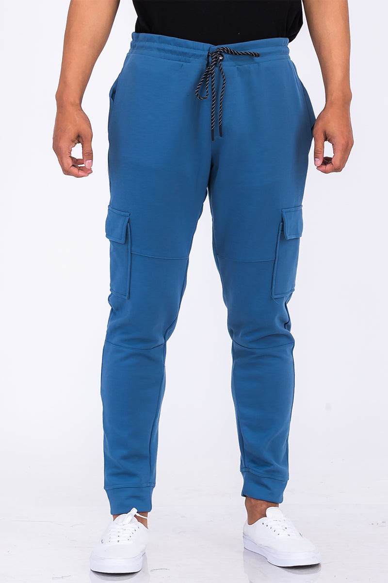 Cotton Blend Cargo Joggers J114