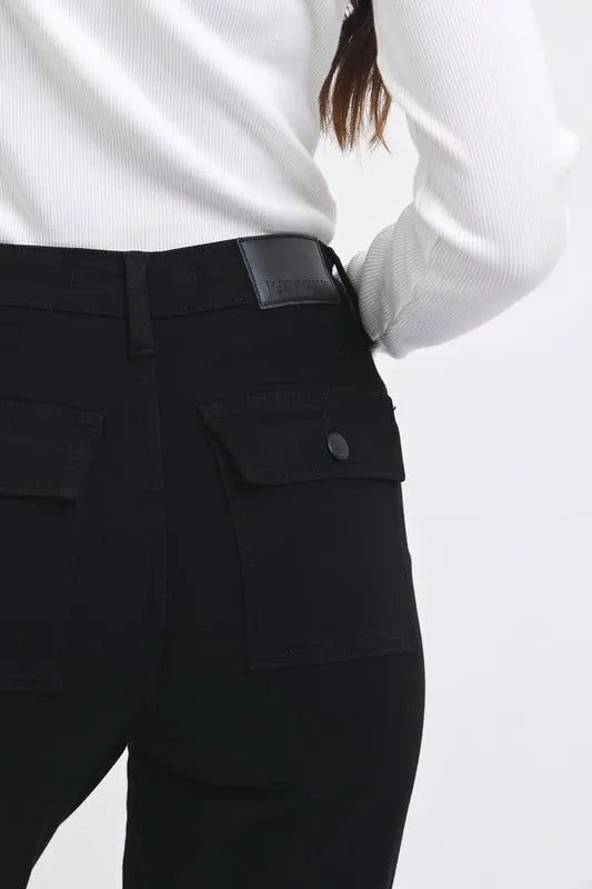 Judy Blue Full Size High Waist Cargo Cuffed Jogger Plus Size-4
