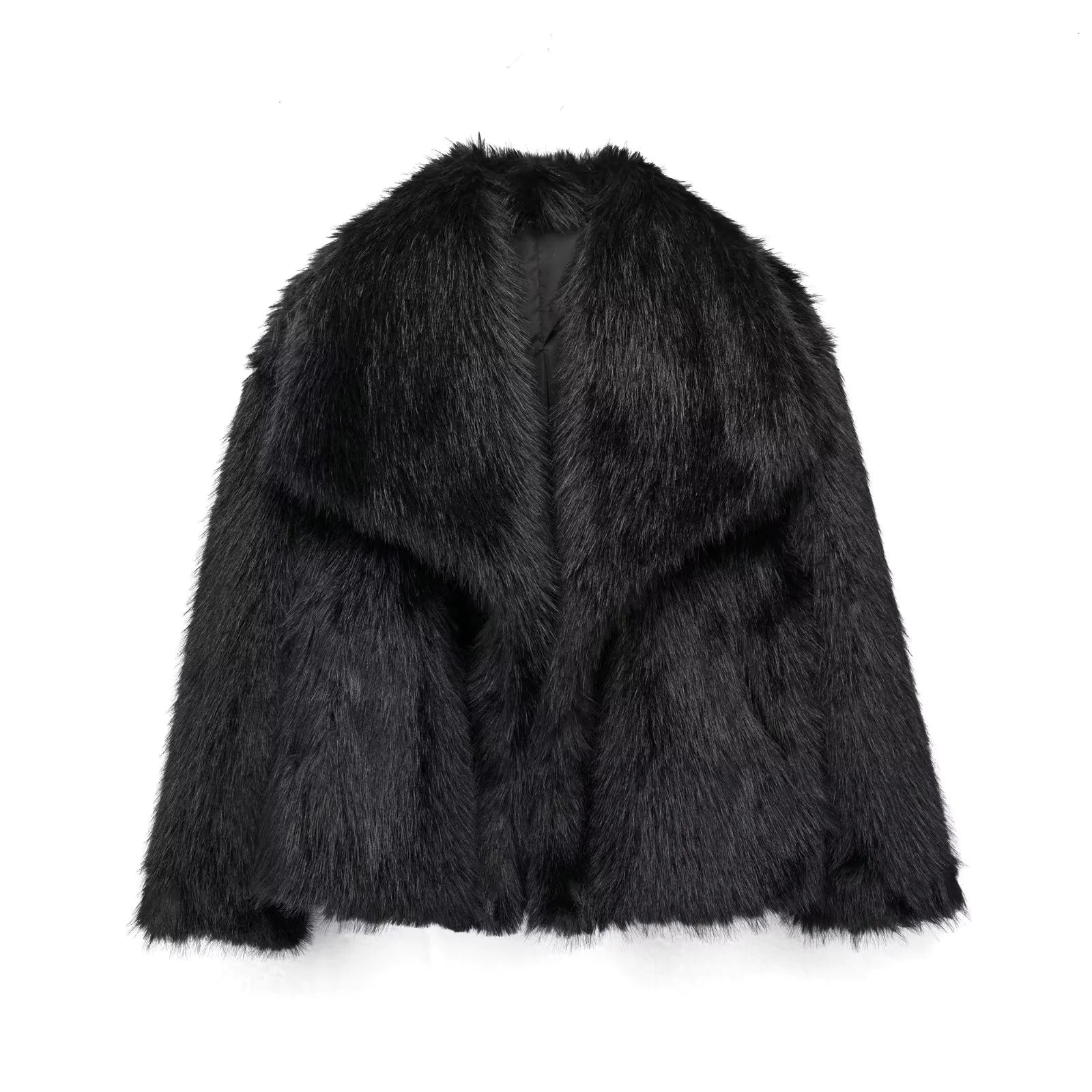 Women's Faux Fox Fur Coat - Image #0