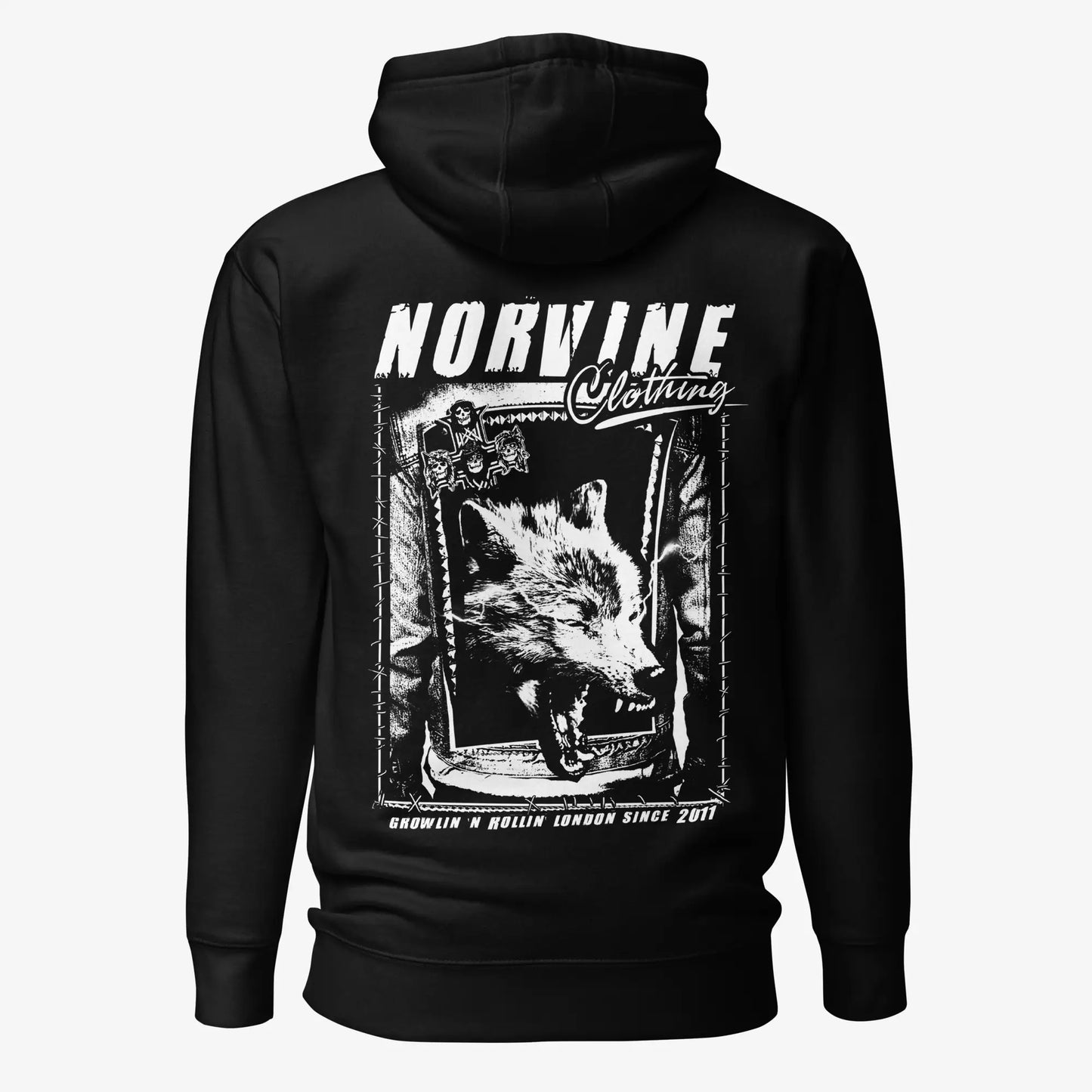 Norvine Wolf Hoodie-0