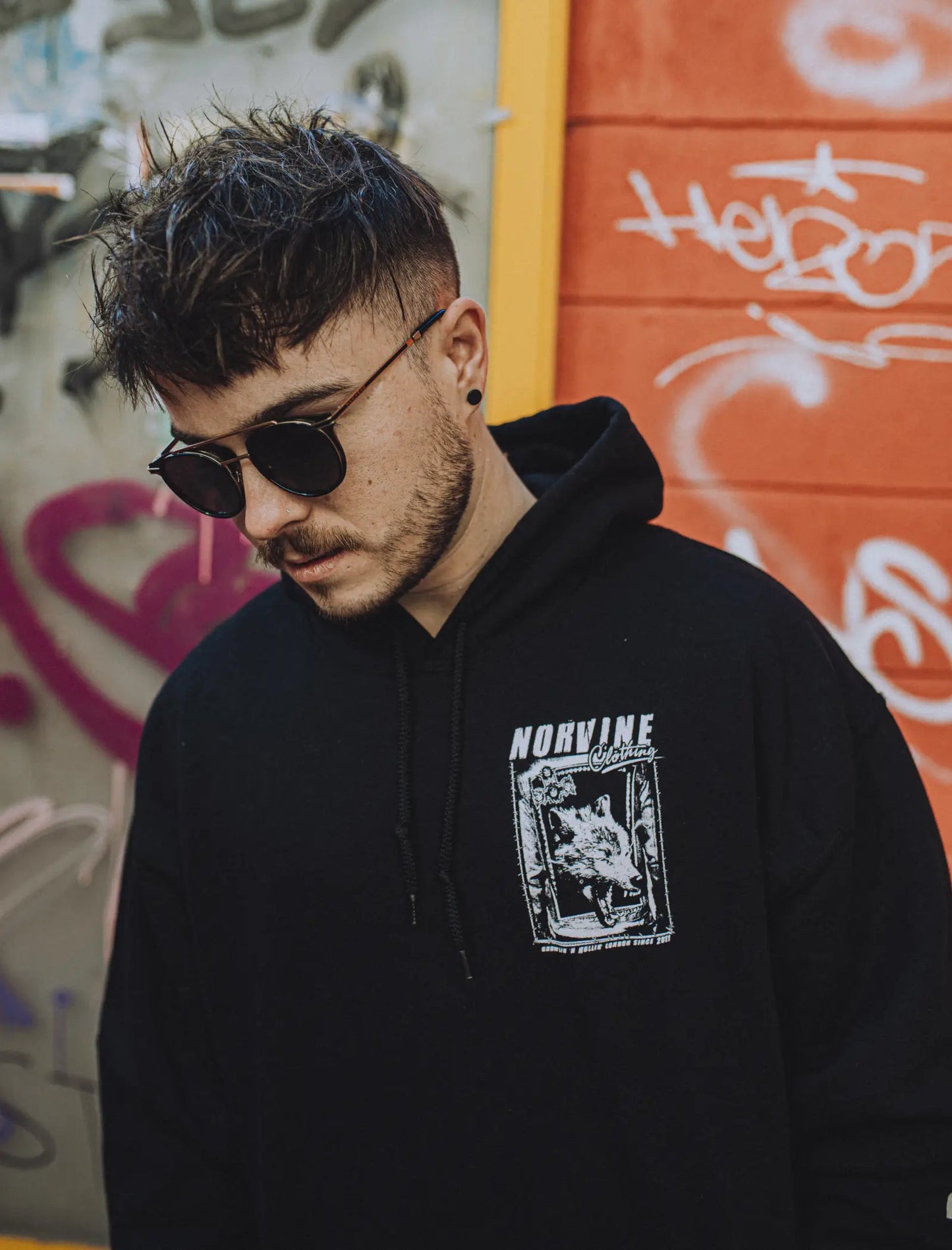 Norvine Wolf Hoodie-2