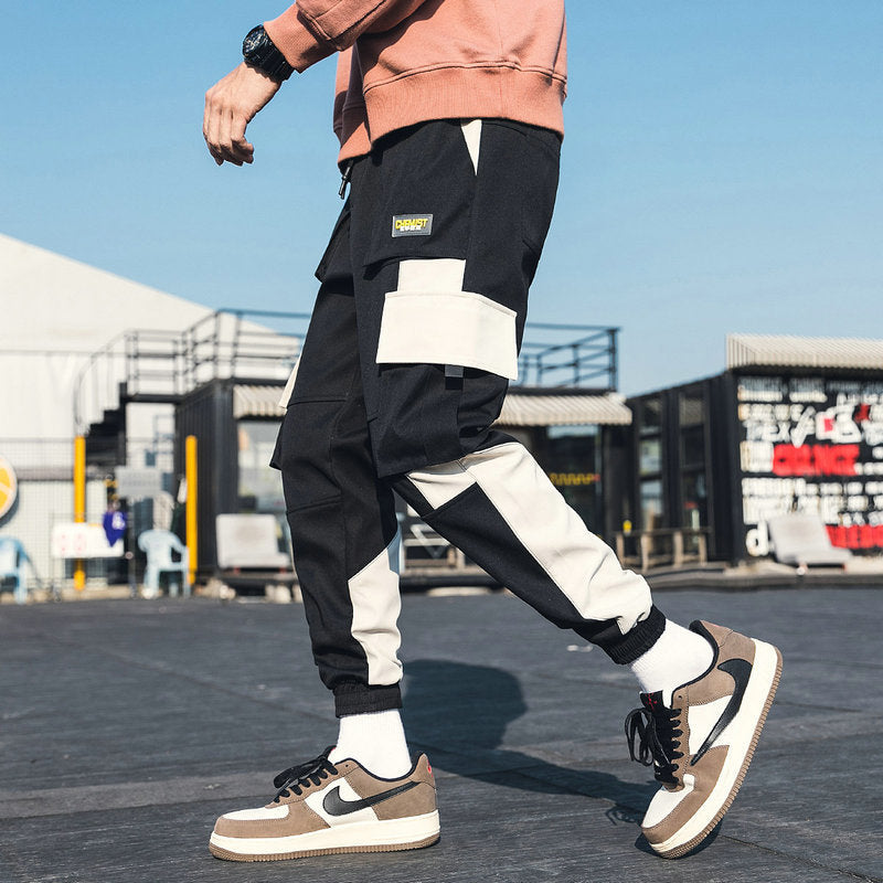 Streetwear Pockets Men's Jogger Pants Hip Hop Sweatpants Joggers Trousers Tactical Mens Pants Cargo Harem Pants Men