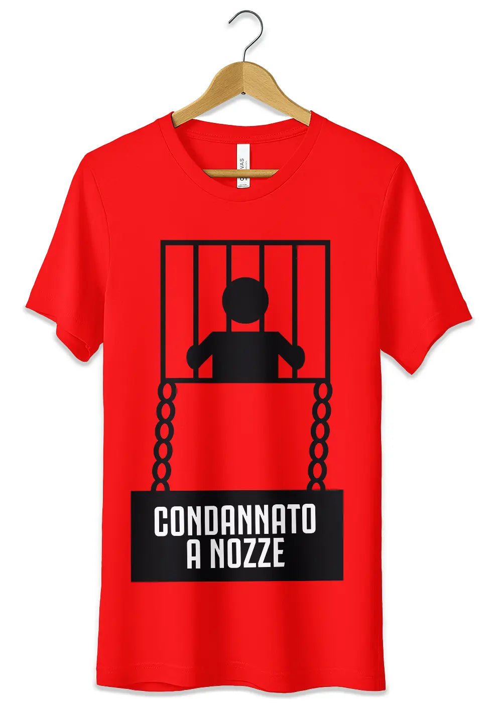 T-Shirt Maglietta Addio al Celibato Condannato a Nozze