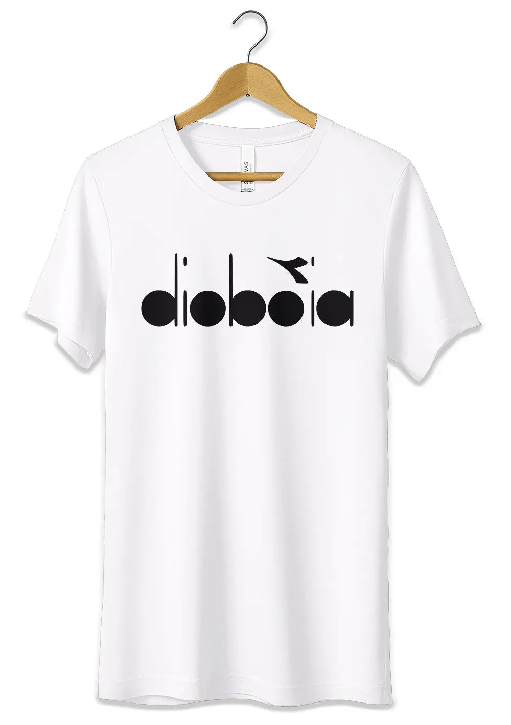 T-Shirt Divertente Dioboia Maglietta Logo Fake Diadora