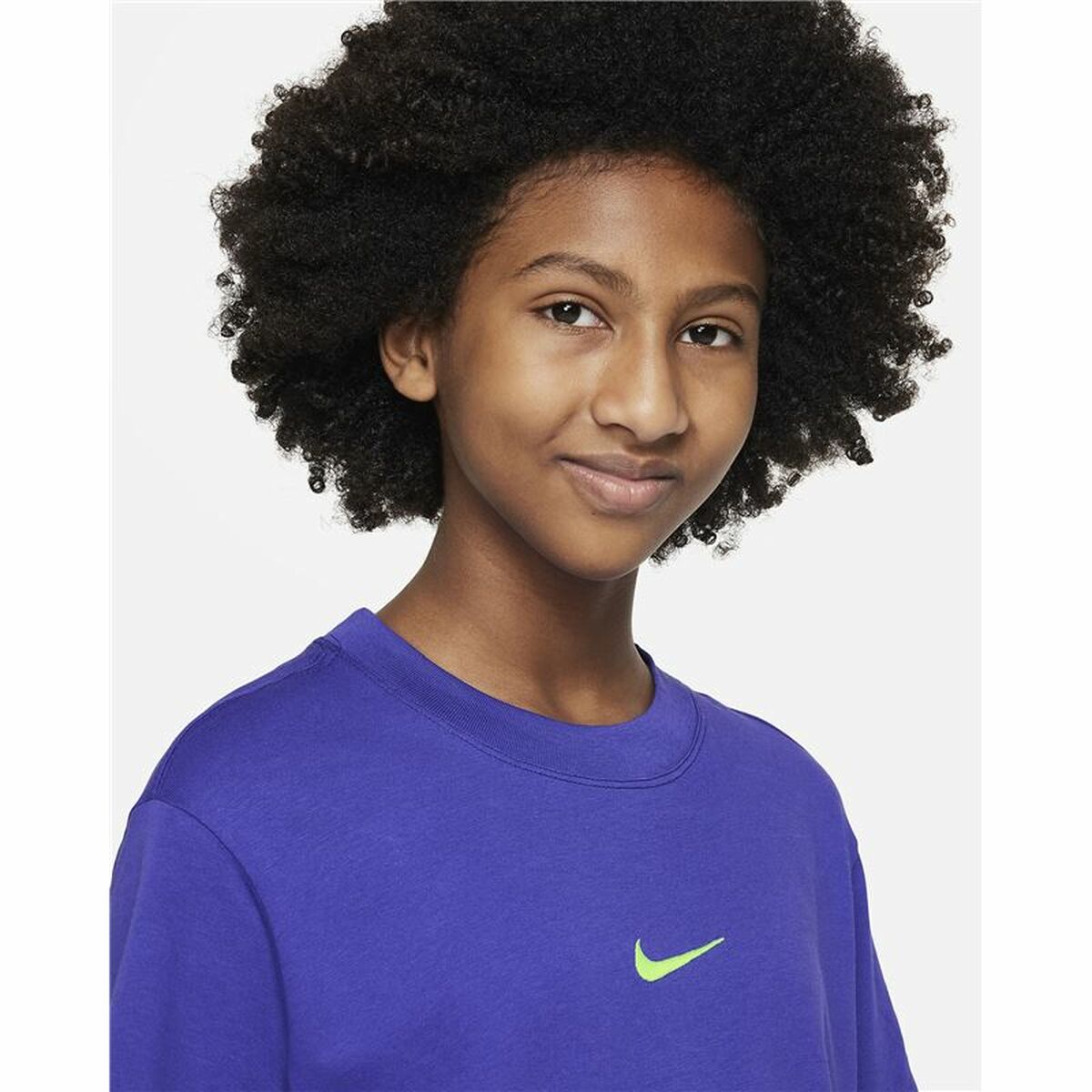 Child's Short Sleeve T-Shirt Nike Sportswear Blue