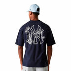 Men’s Short Sleeve T-Shirt New Era New Era Mlb Floral Grphc Os Neyyan Navy Blue