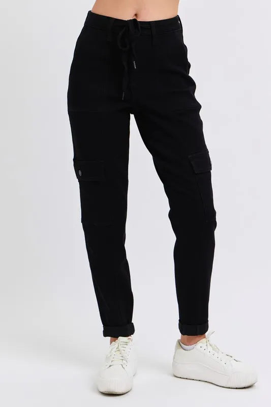 Judy Blue Full Size High Waist Cargo Cuffed Jogger Plus Size-0