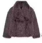 Women's Faux Fox Fur Coat - Image #0