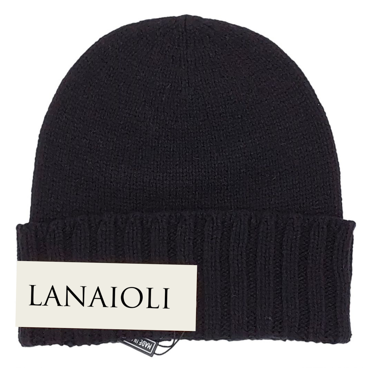 Cappello Uomo Bordo a Coste Cashmere Rigenerato