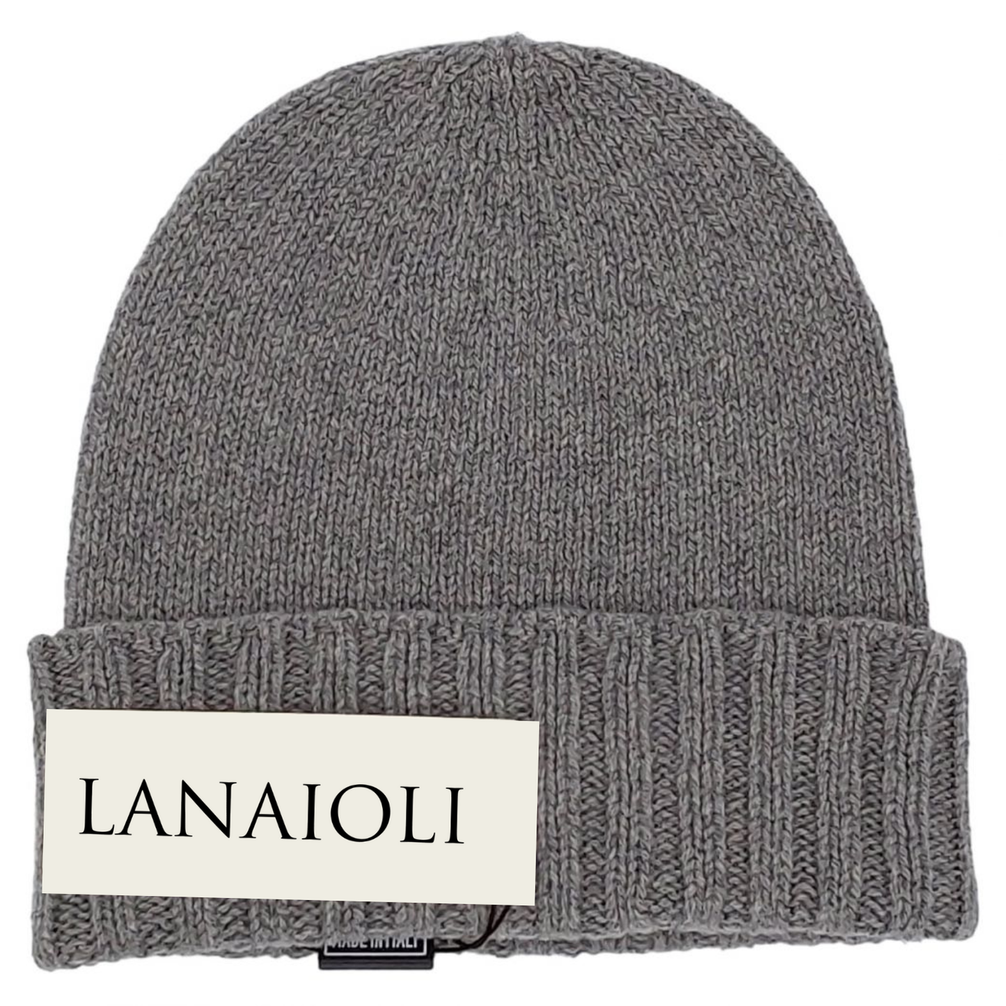 Cappello Uomo Bordo a Coste Cashmere Rigenerato