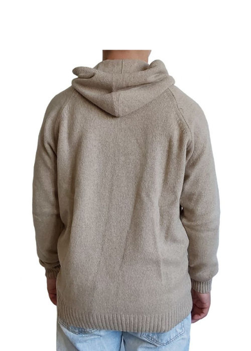 Maglia Uomo con Cappuccio Cashmere Rigenerato