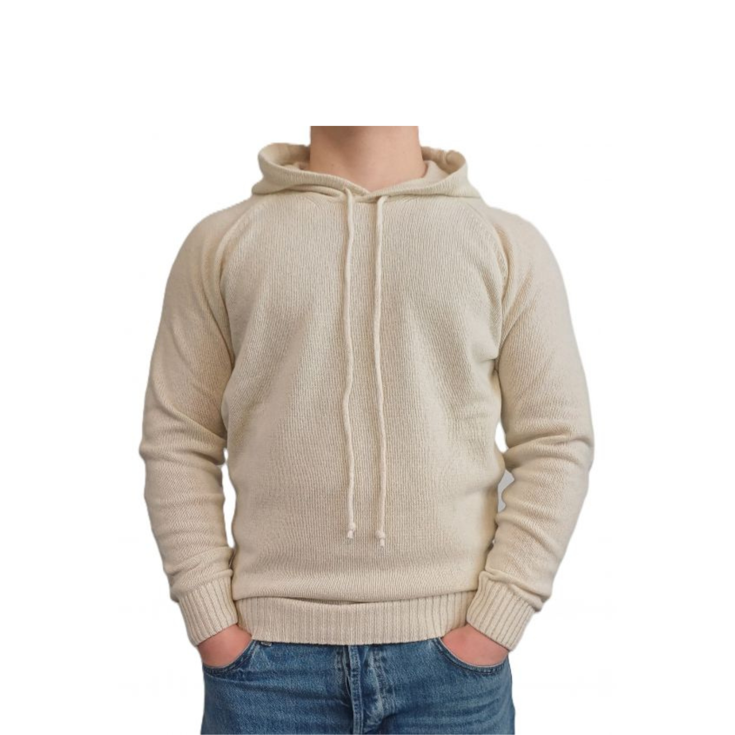 Maglia Uomo con Cappuccio Cashmere Rigenerato