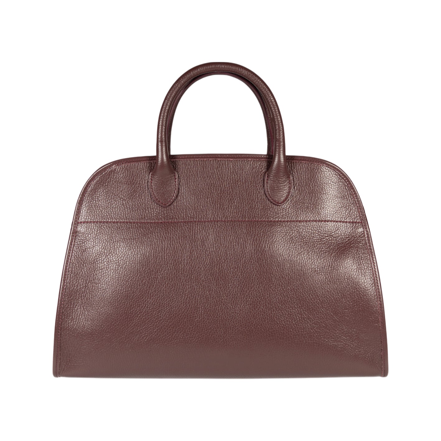 RB1032X | FRIDA Women's Handbag in Genuine Leather Made in Italy. Polished Gold Metal Accessories - Bordeaux Color - Dimensions: 43 x 29 x 24 + 12 cm (Handle Drop)