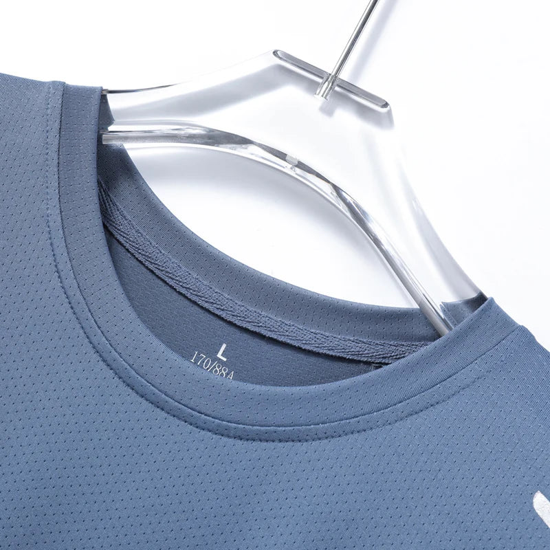 CHRLCK Men's Running Quick Drying T-shirts Breathable Hiking Fishing