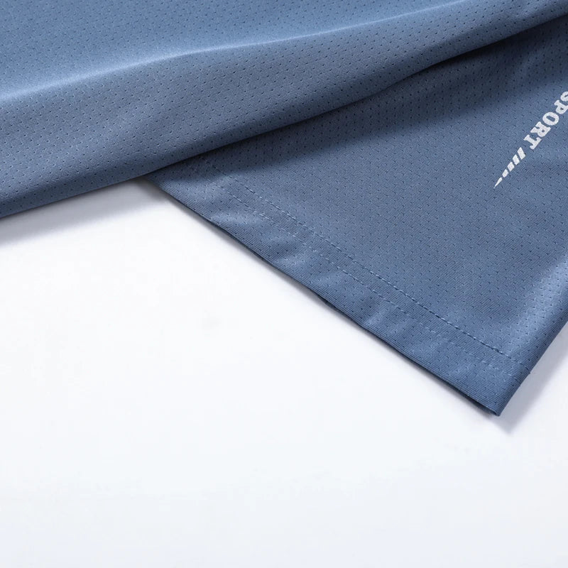 CHRLCK Men's Running Quick Drying T-shirts Breathable Hiking Fishing