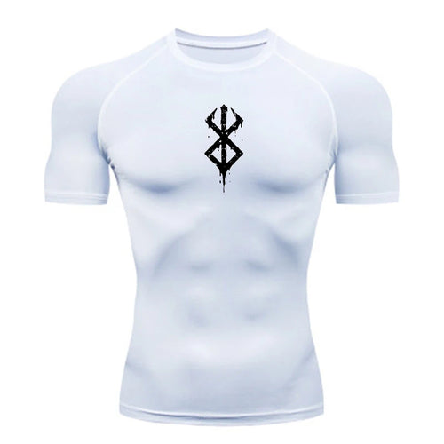 Summer Sports Tops Quick Dry Men's Compression Shirt Short Sleeve