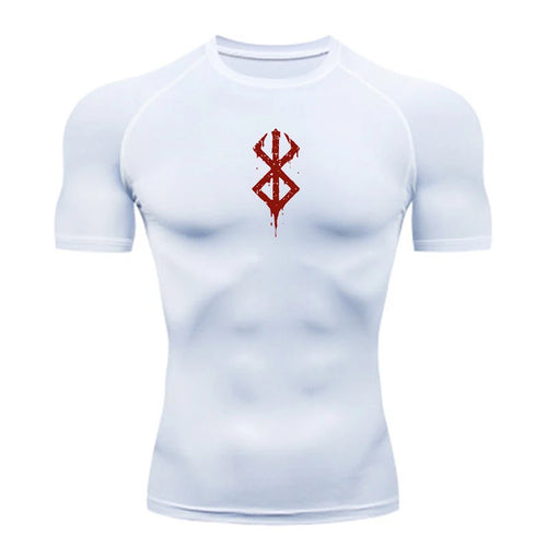 Summer Sports Tops Quick Dry Men's Compression Shirt Short Sleeve