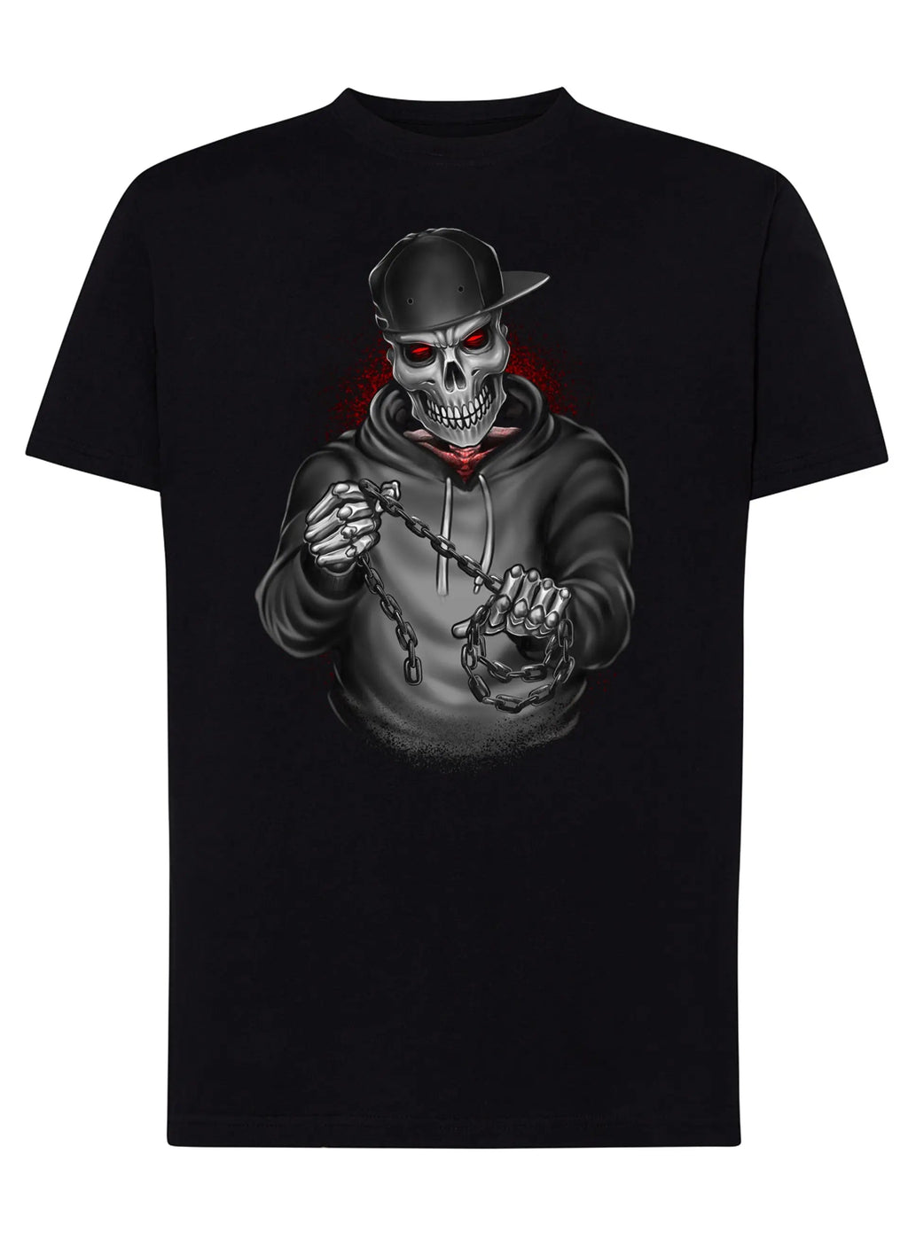 Skull Boy Tattoo 9049 T-shirt Urban Men Uomo 100% Cotone Pettinato JK