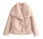 Women's Faux Fox Fur Coat - Image #0