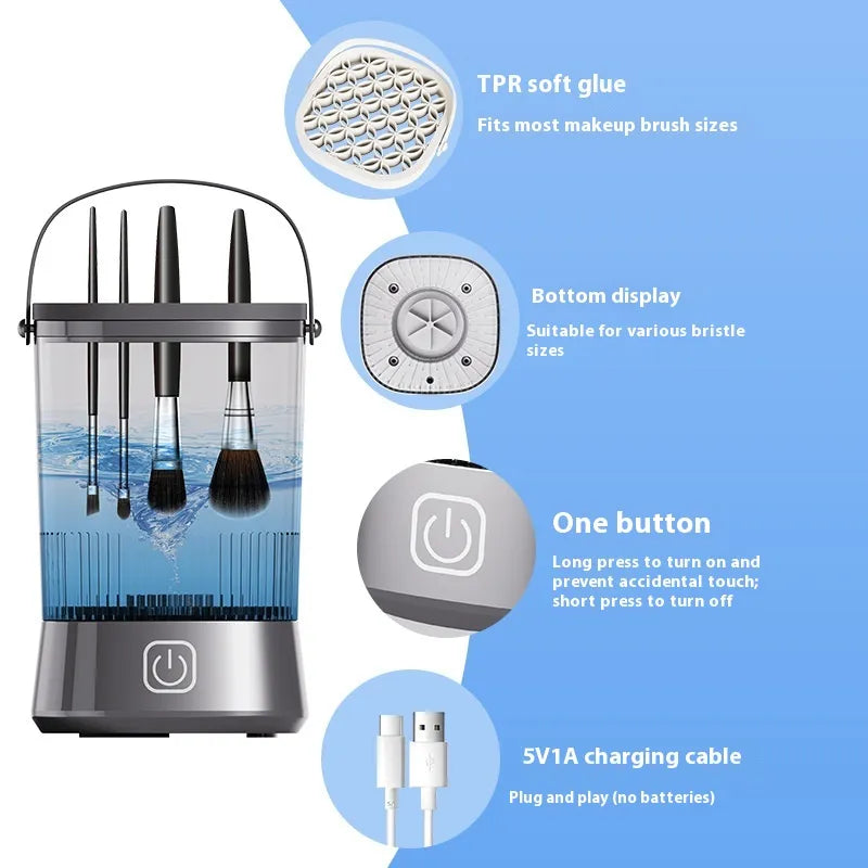 Electric One Wash Multiple Cleanser Of Makeup Brush - Image #0