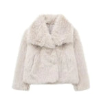 Women's Faux Fox Fur Coat - Image #0