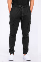 Cotton Blend Cargo Joggers J114