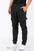 Cotton Blend Cargo Joggers J114