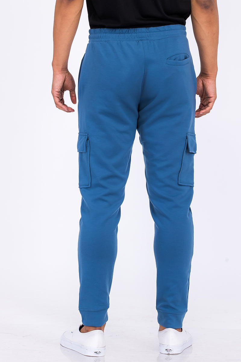 Cotton Blend Cargo Joggers J114