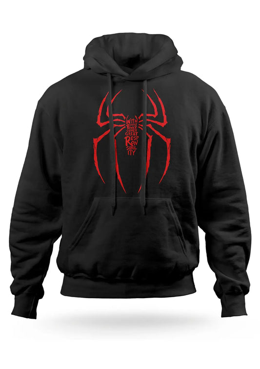 Felpa con Cappuccio Ragno Spiderman Supereroi