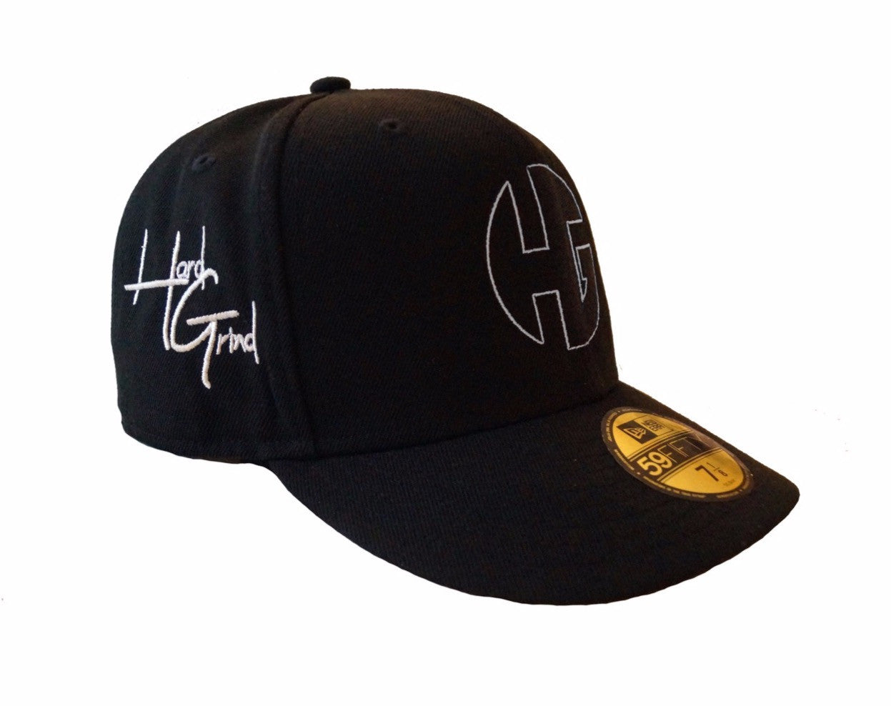 Hard Grind x New Era (59Fifty) Signature Fitted Cap - Black/White