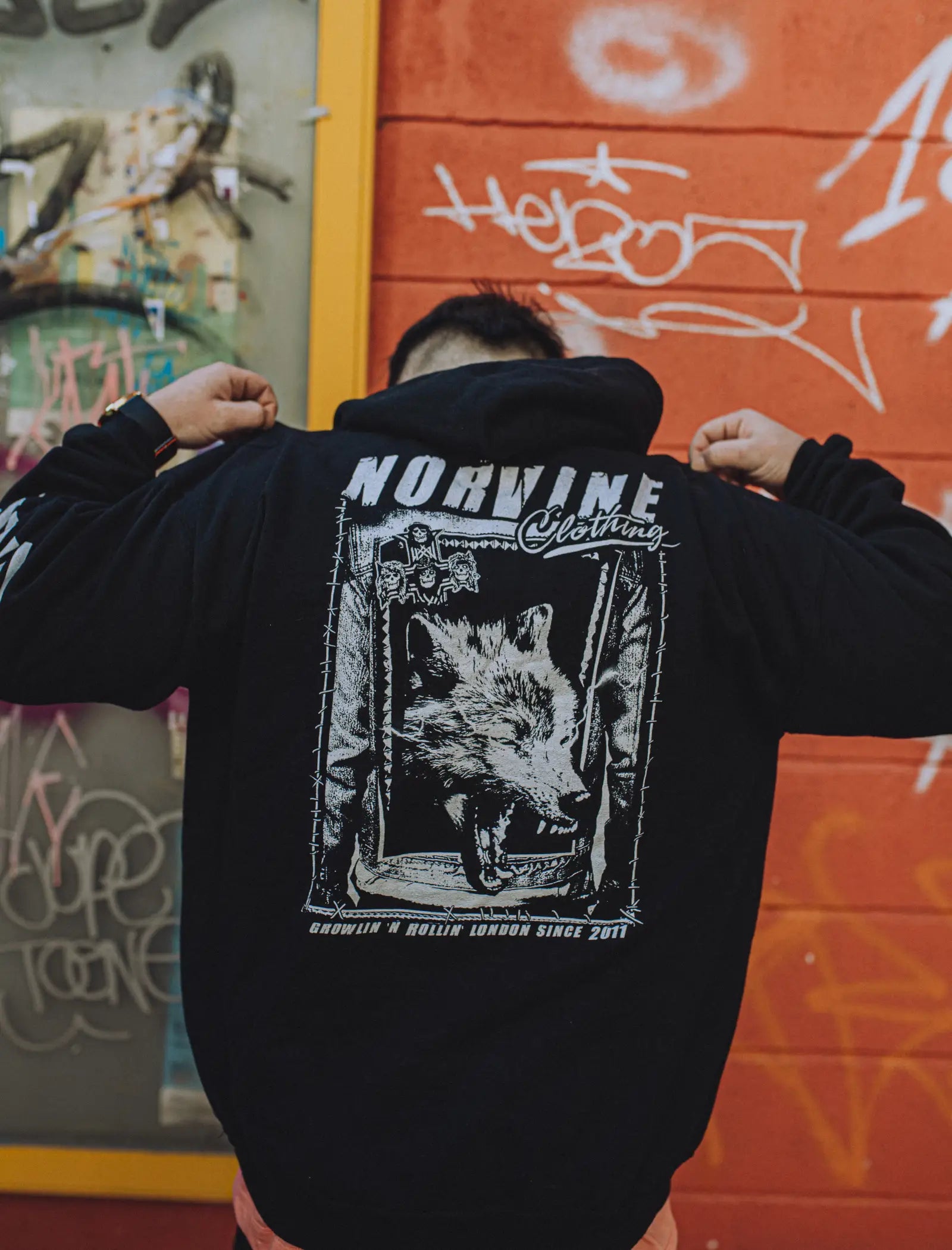 Norvine Wolf Hoodie-4