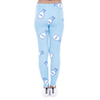 Women Legging Milk Printed Leggins for Women Trousers High Waist Blue Legins Woman Pants Stretch Leggings