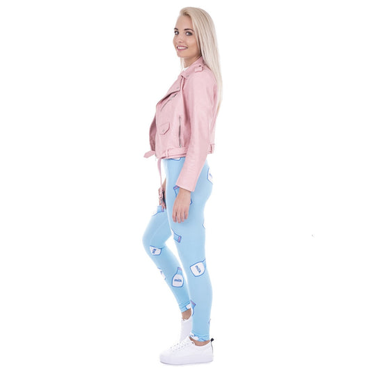 Women Legging Milk Printed Leggins for Women Trousers High Waist Blue Legins Woman Pants Stretch Leggings