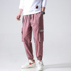 Streetwear Cargo Pants Men Reflective Loose Hip Hop Casual Pants Mens Harem Pant Harajuku Jogger Sweatpant Men Trousers