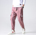 Streetwear Cargo Pants Men Reflective Loose Hip Hop Casual Pants Mens Harem Pant Harajuku Jogger Sweatpant Men Trousers