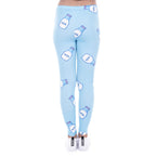 Women Legging Milk Printed Leggins for Women Trousers High Waist Blue Legins Woman Pants Stretch Leggings