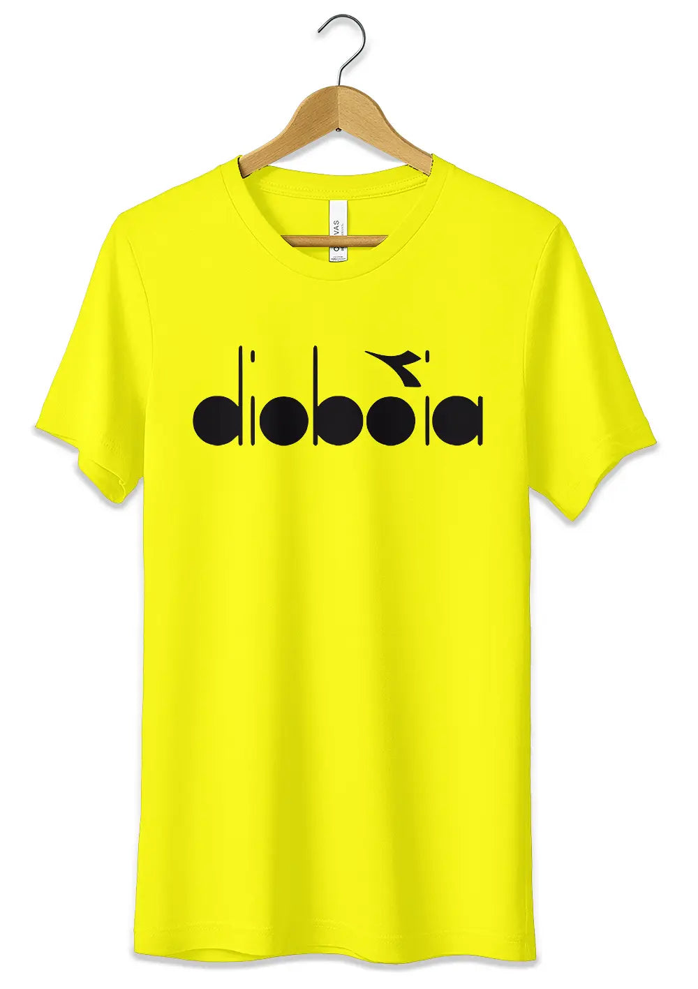 T-Shirt Divertente Dioboia Maglietta Logo Fake Diadora