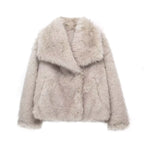 Women's Faux Fox Fur Coat - Image #0